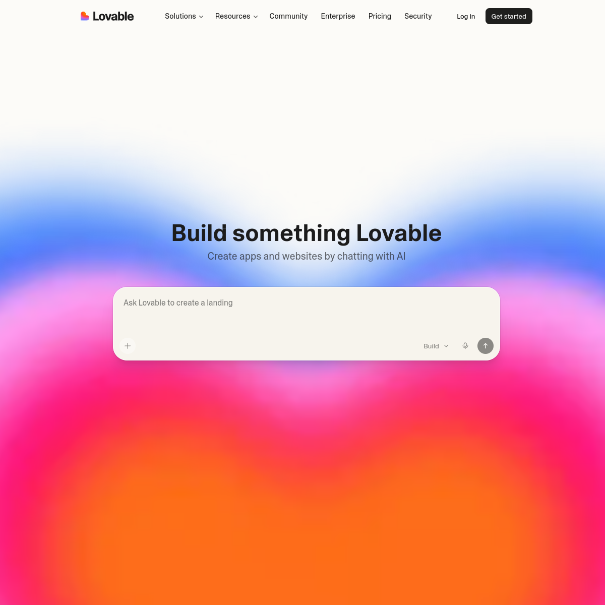 Lovable 产品界面
