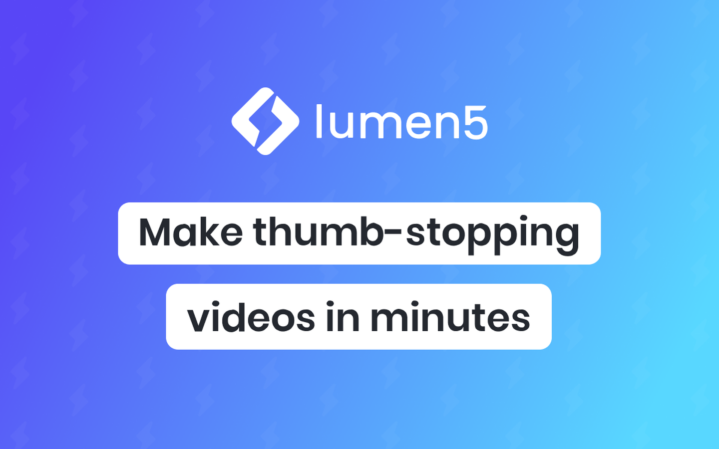 Lumen5 产品界面