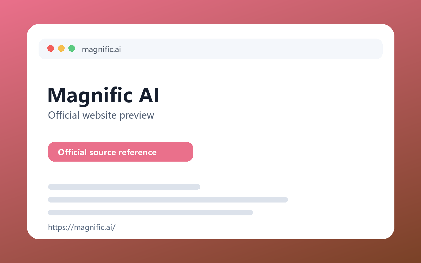 Magnific AI 产品界面
