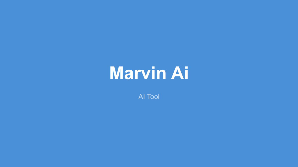 Marvin AI 产品界面