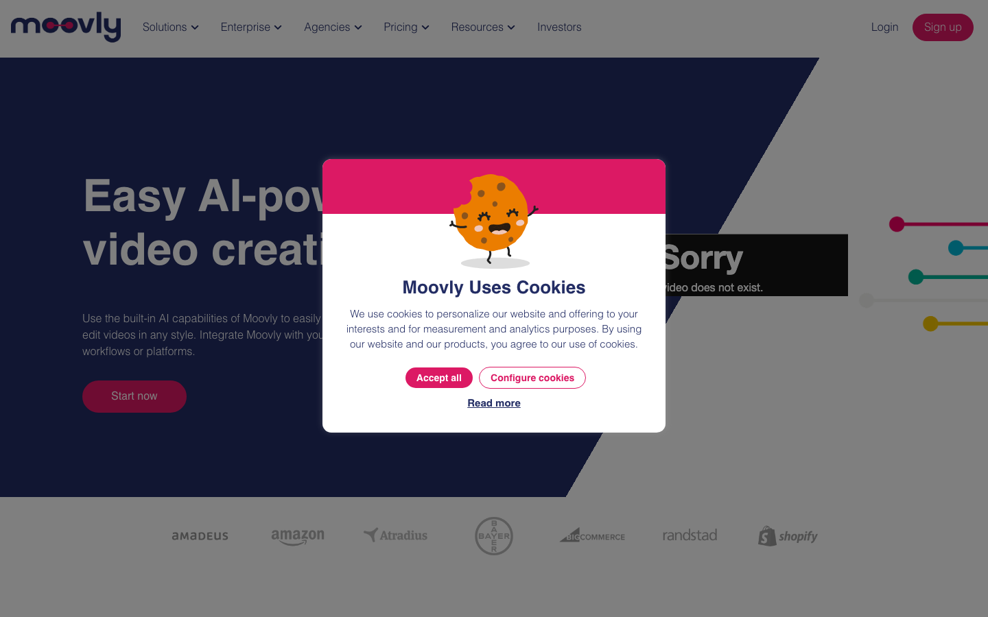 Moovly AI 产品界面