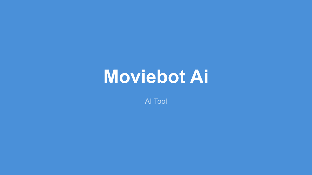 MovieBot AI 产品界面