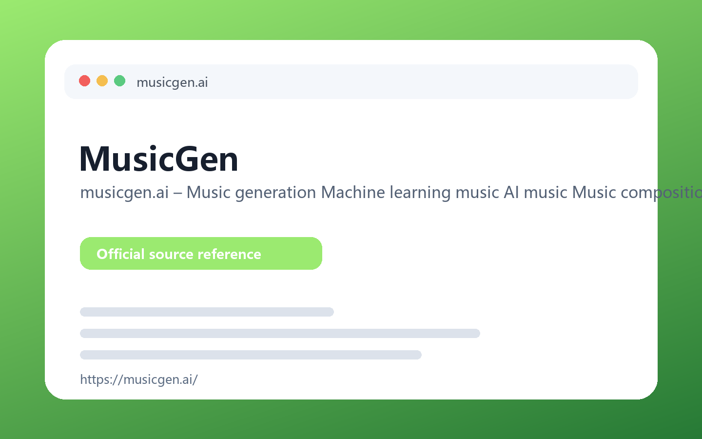 MusicGen 产品界面