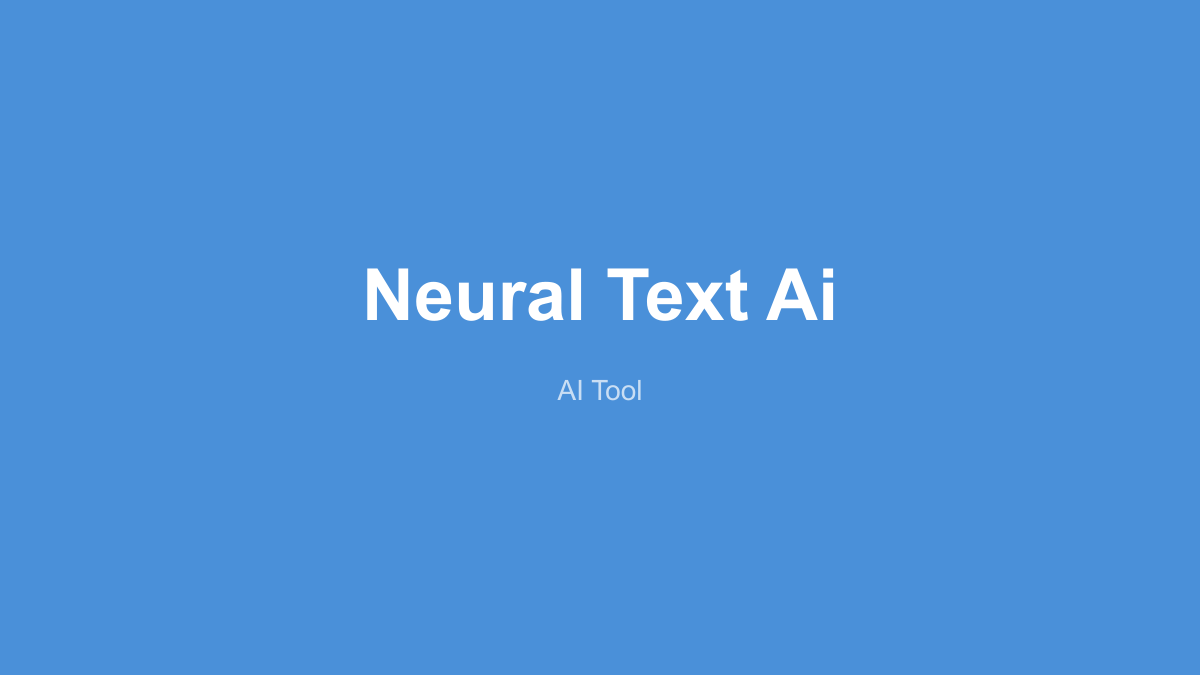 NeuralText 产品界面