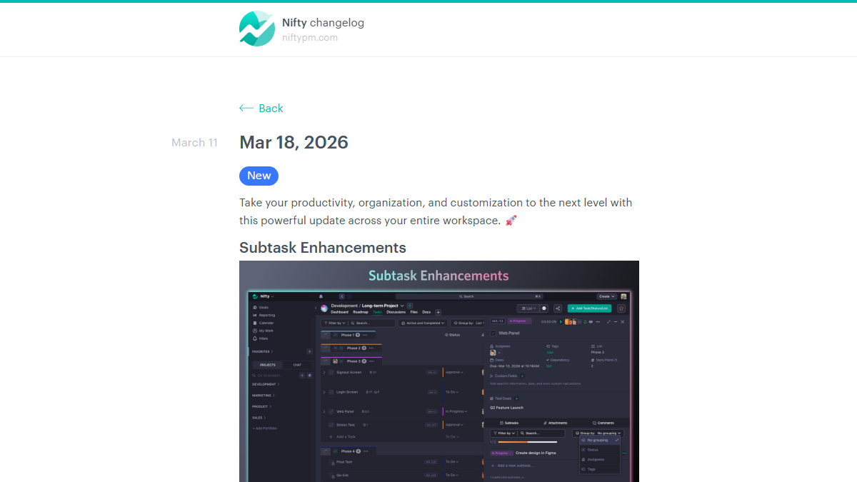 Nifty AI 产品界面