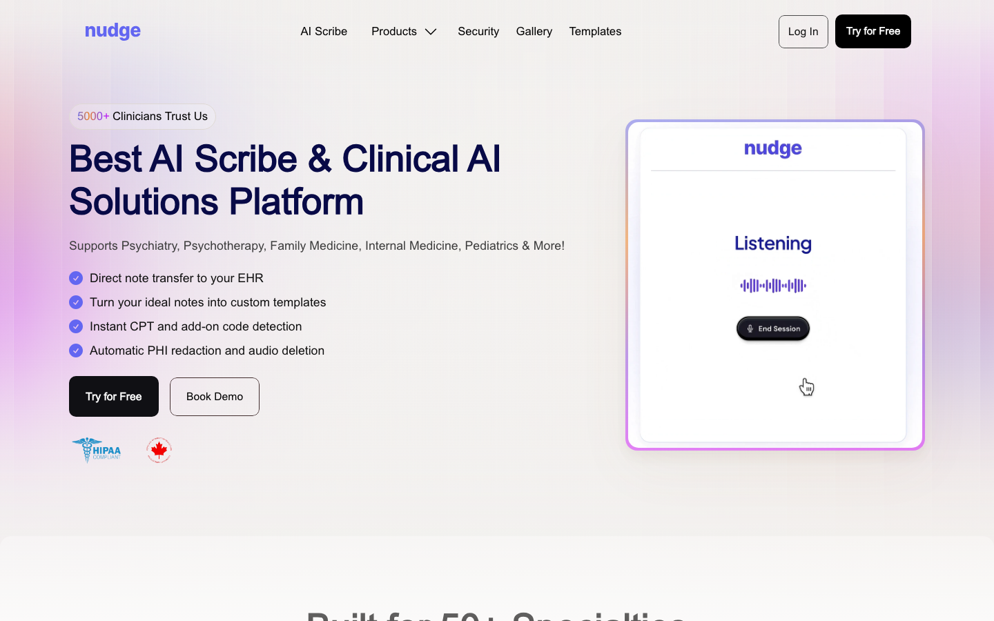 Nudge AI 产品界面