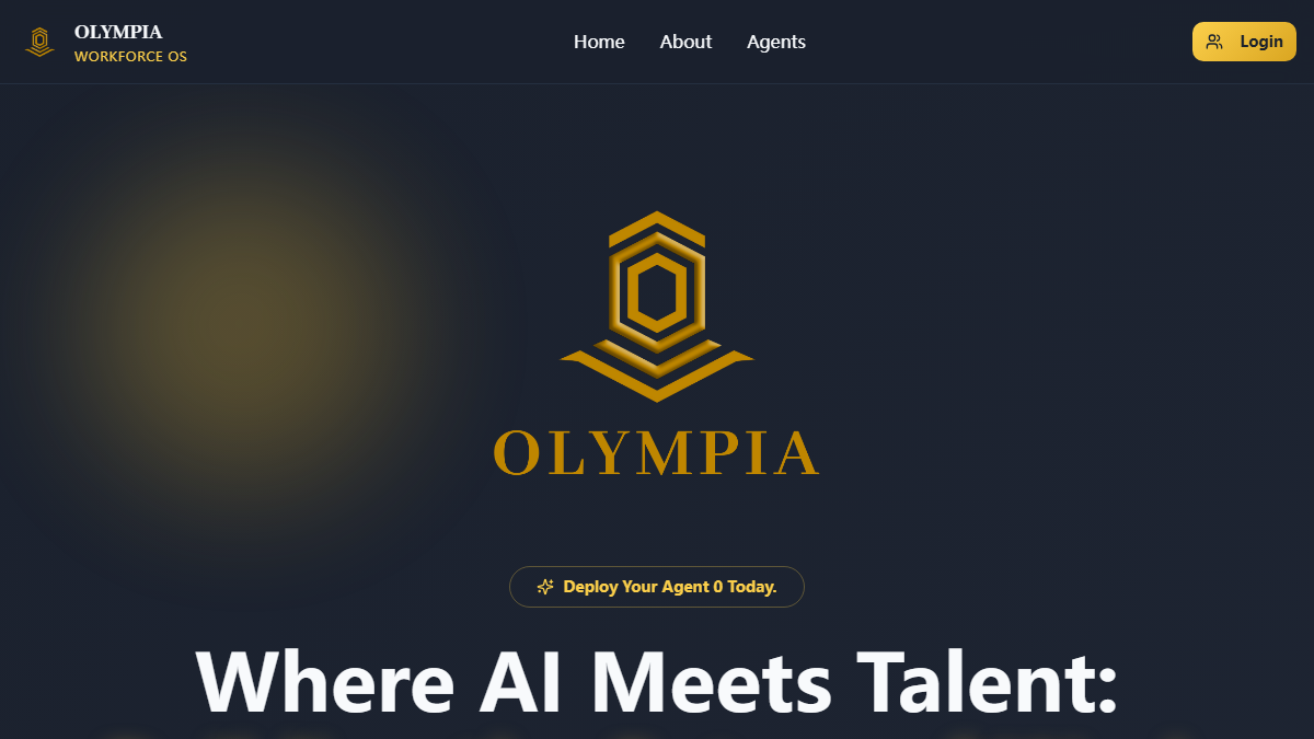 Olympia AI 产品界面