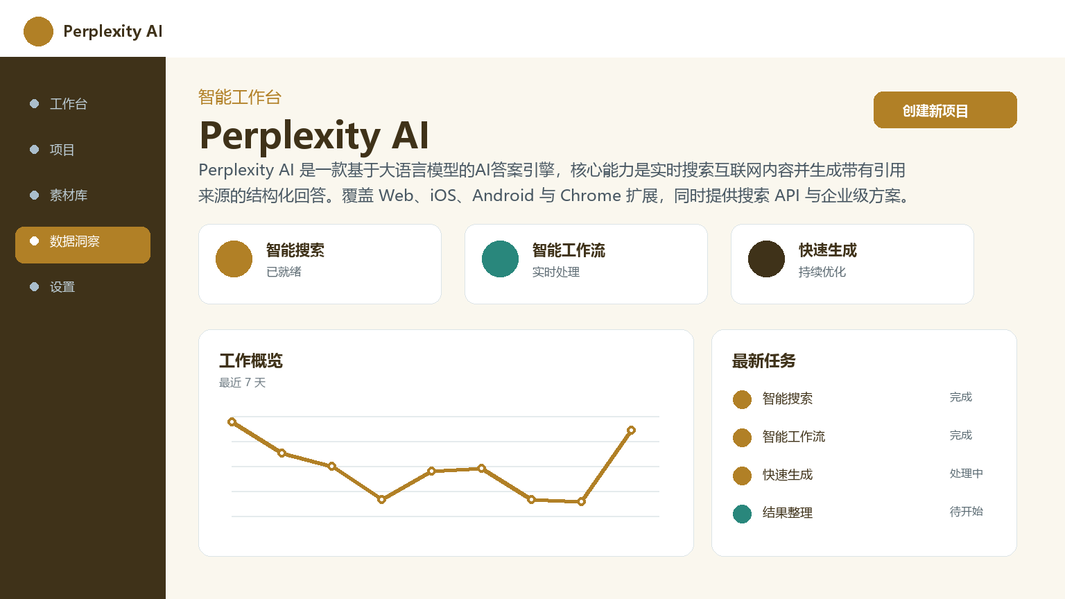 Perplexity AI 产品界面