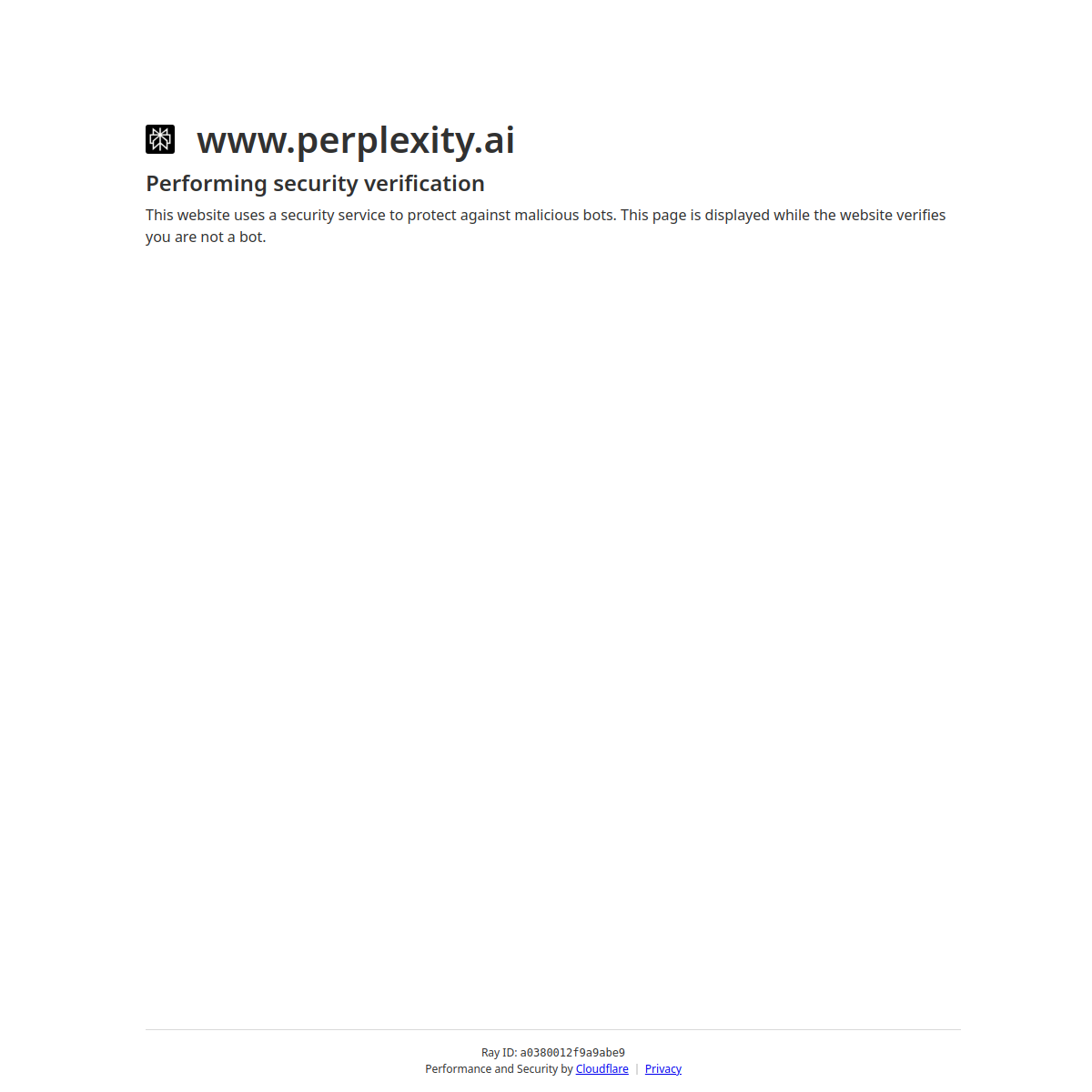 Perplexity 产品界面