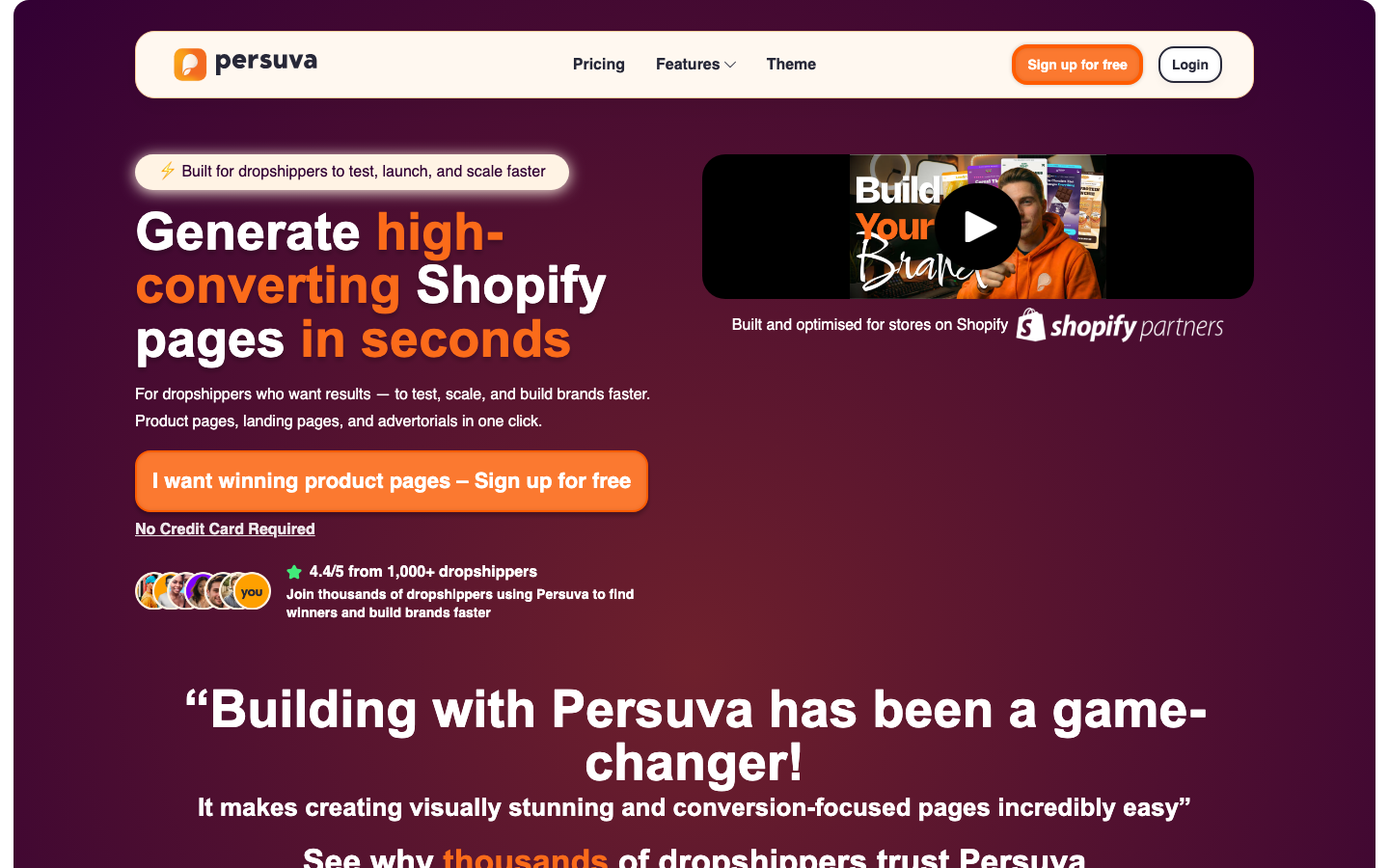 Persuva 产品界面