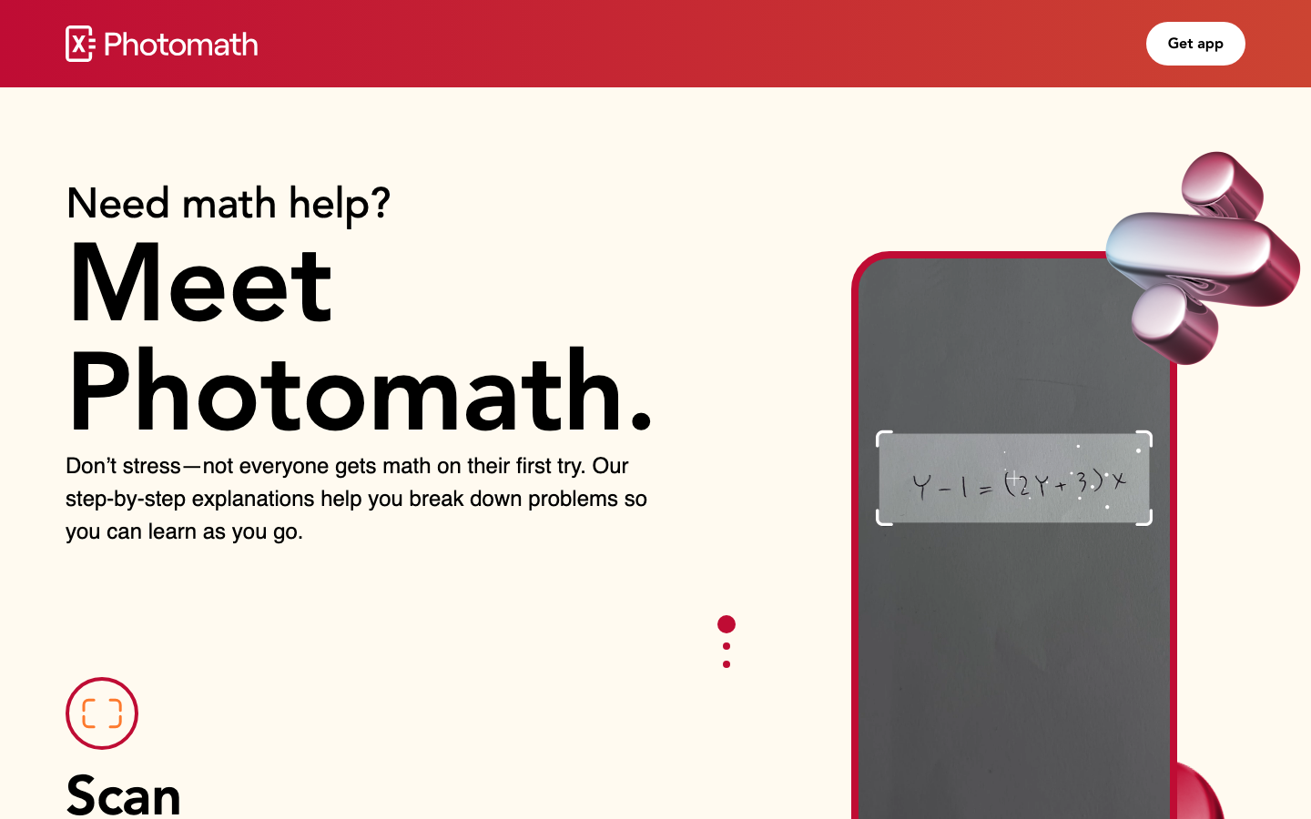 Photomath 产品界面
