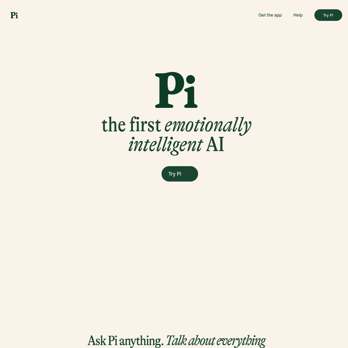 Pi 产品界面