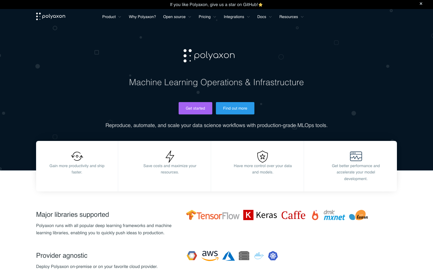 Polyaxon 产品界面
