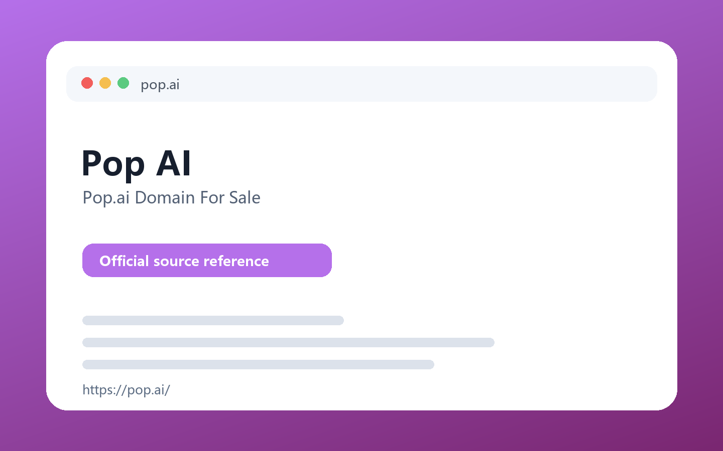 Pop AI 产品界面