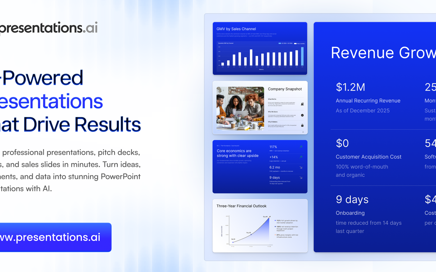 Presentations AI 产品界面