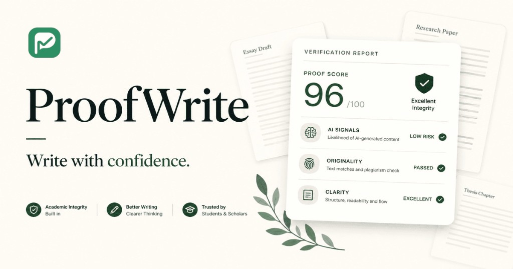 ProofWrite AI 产品界面