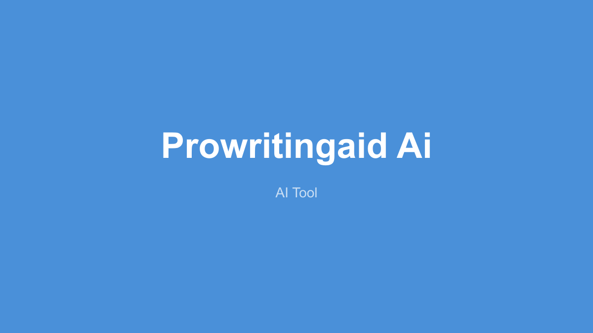 ProWritingAid 产品界面
