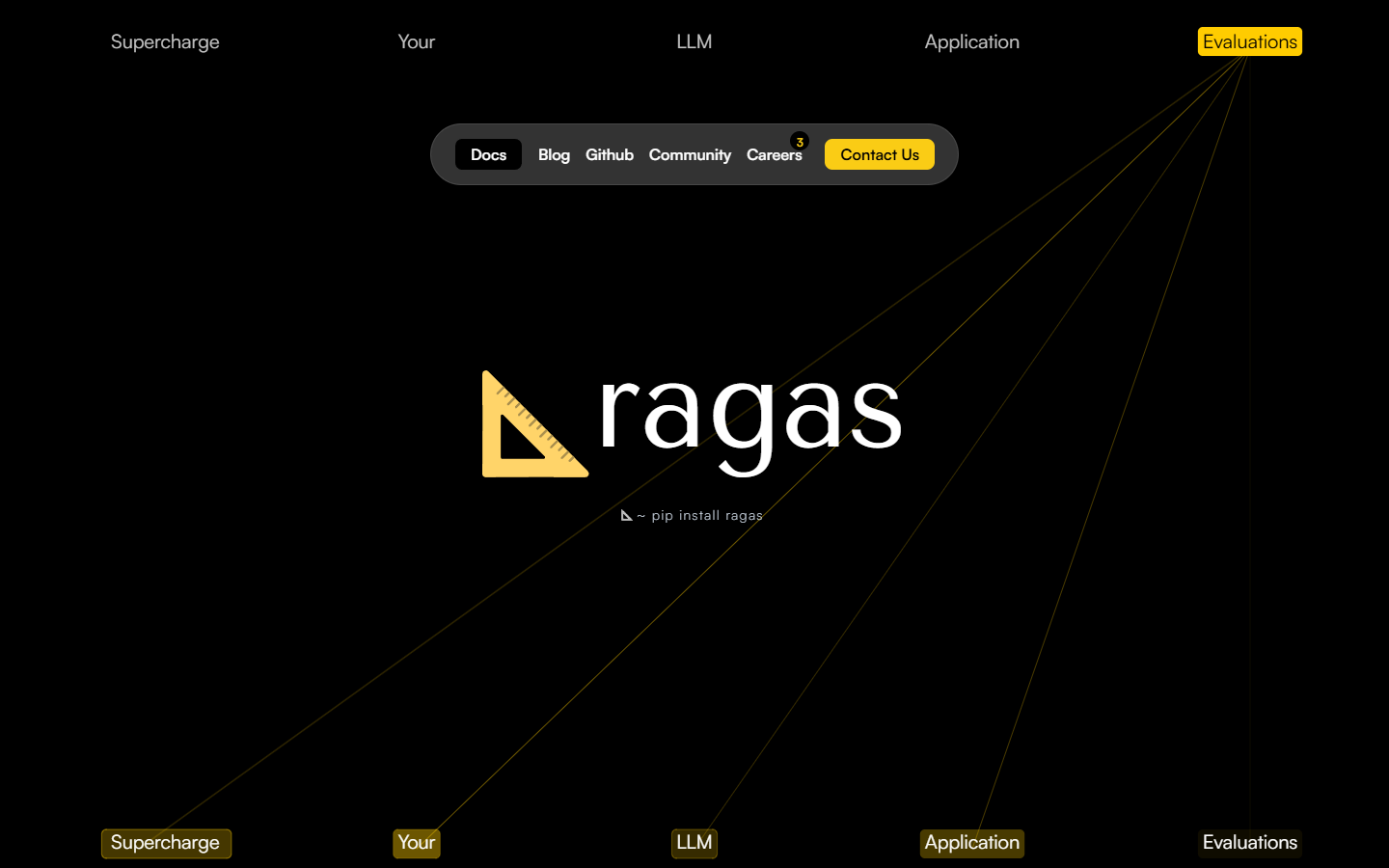 Ragas 产品界面