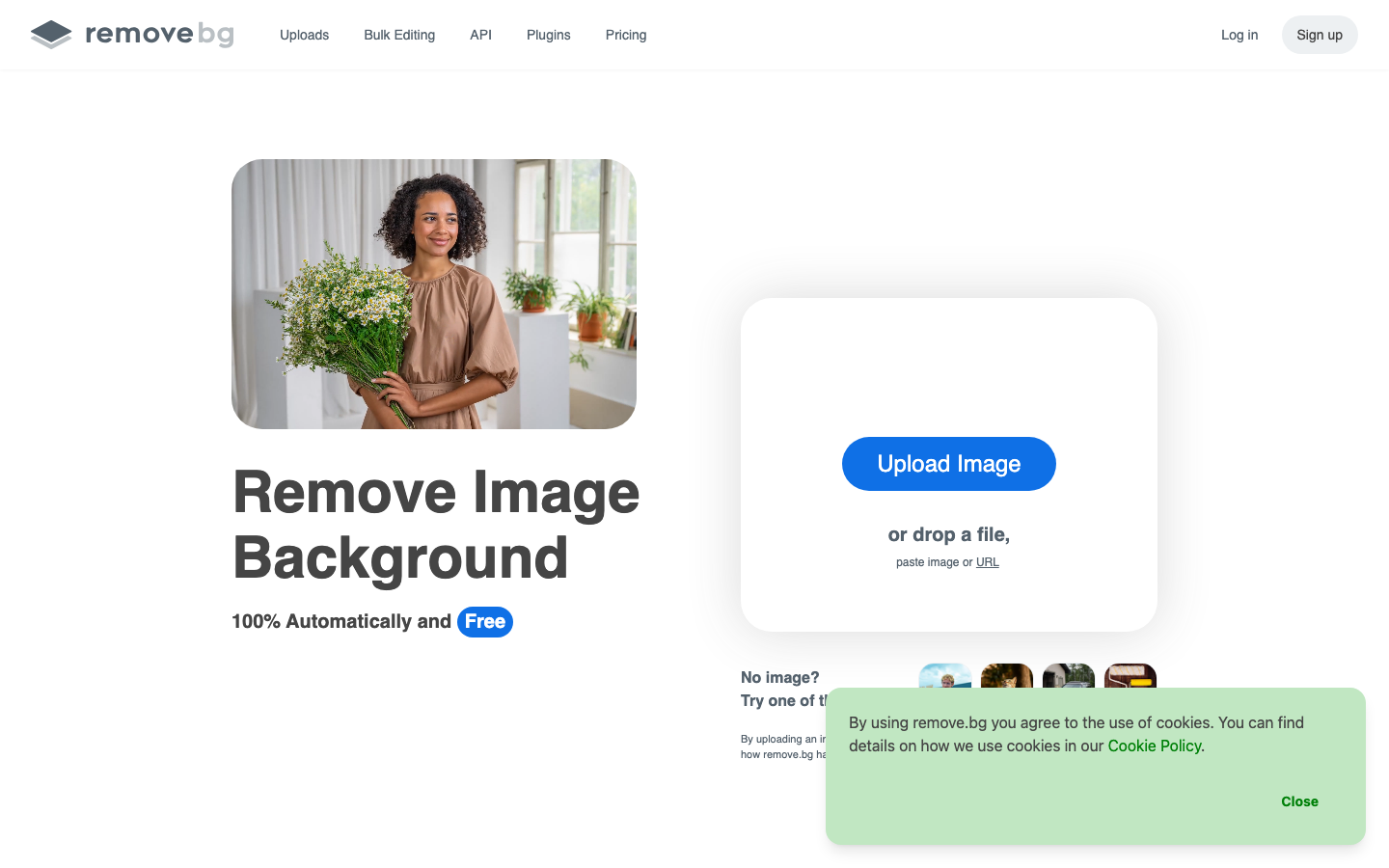 remove.bg 产品界面