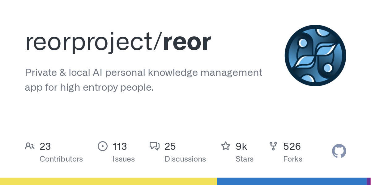 Reor 产品界面