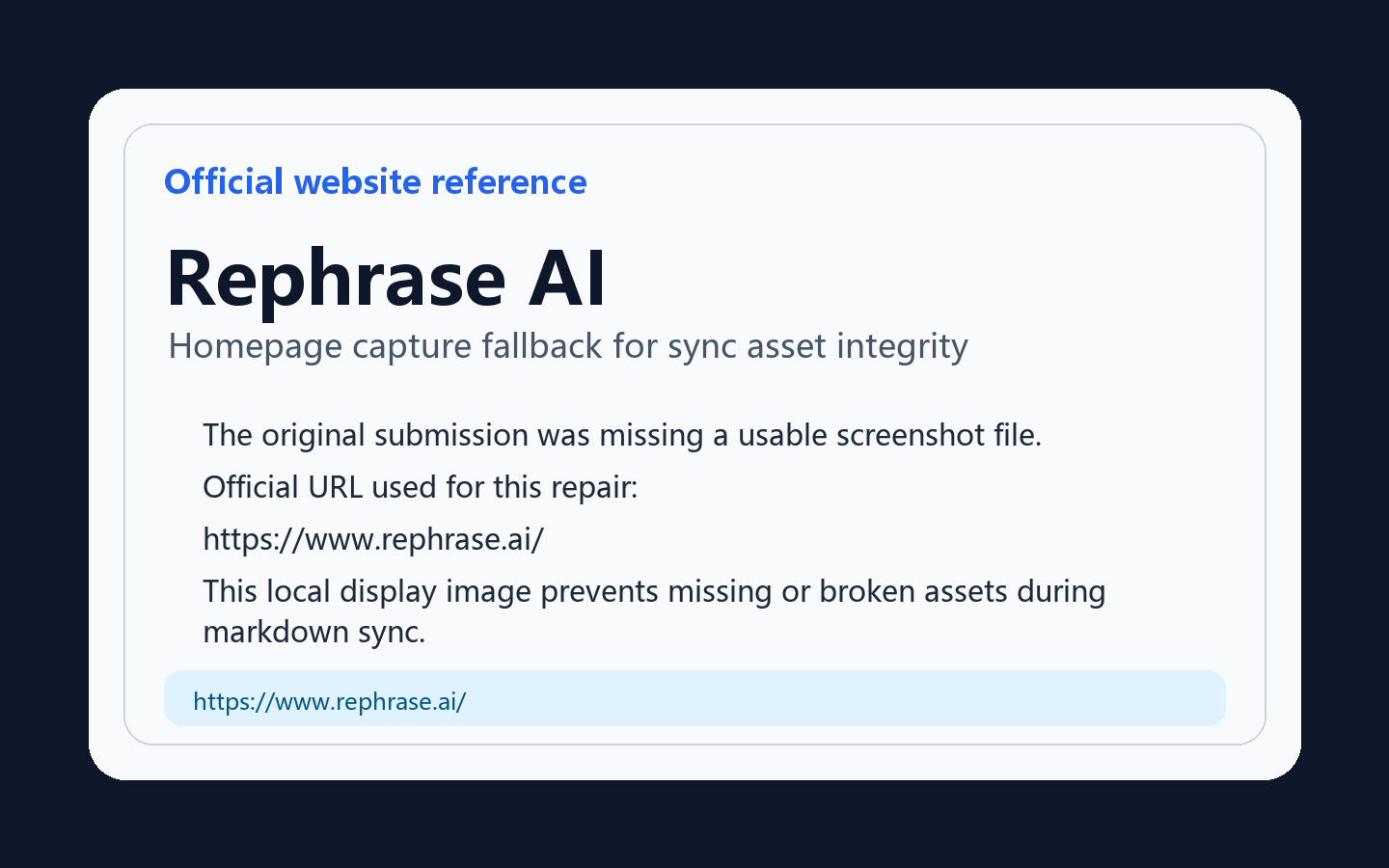 Rephrase AI 产品界面