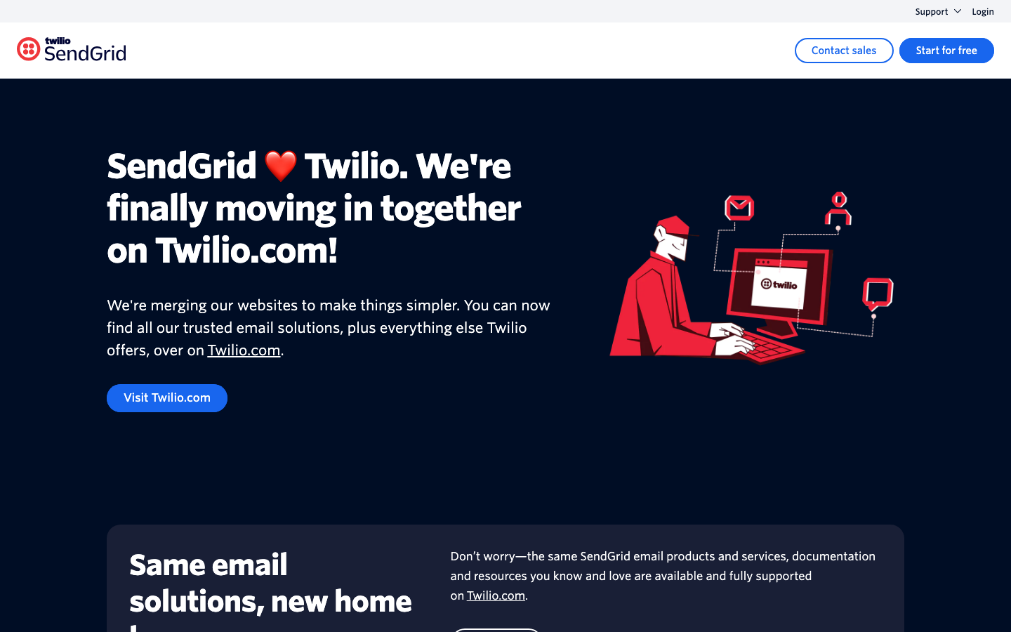SendGrid (Twilio) 产品界面