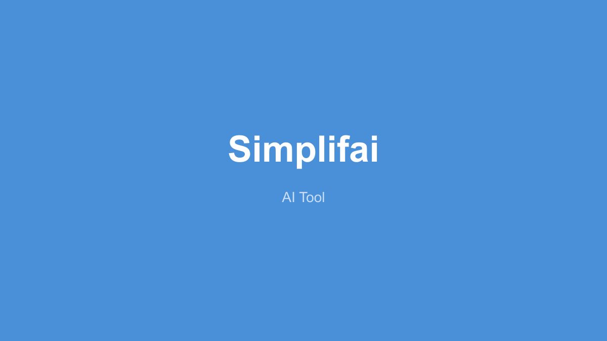 Simplifai 产品界面