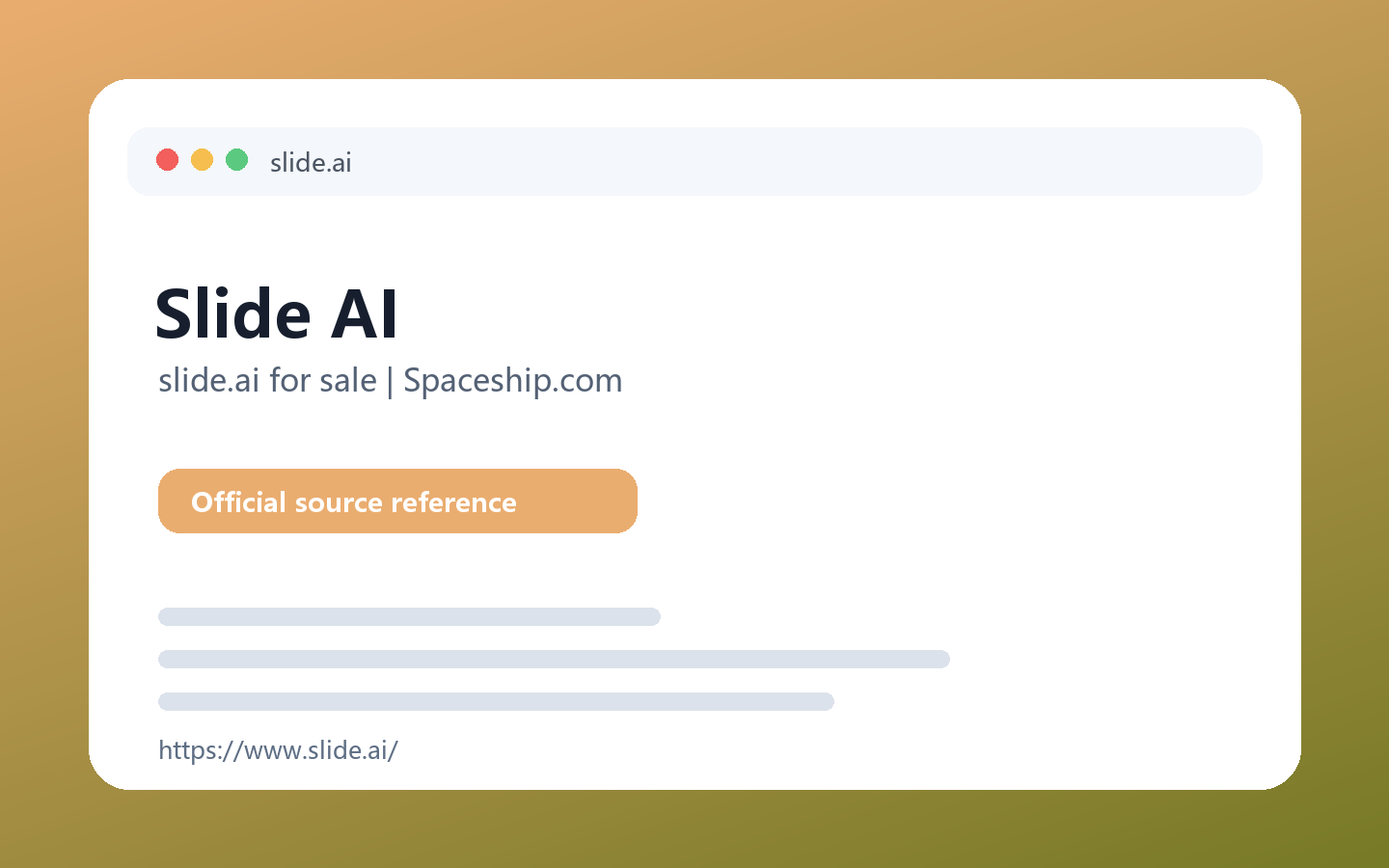 Slide AI 产品界面