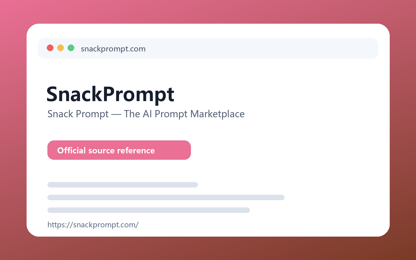 SnackPrompt 产品界面