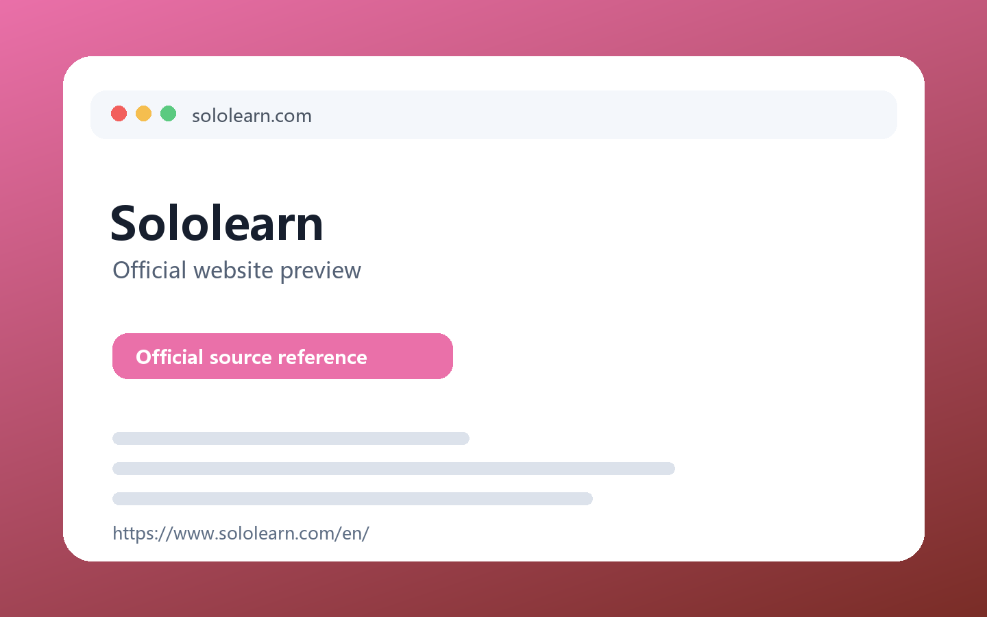 Sololearn 产品界面