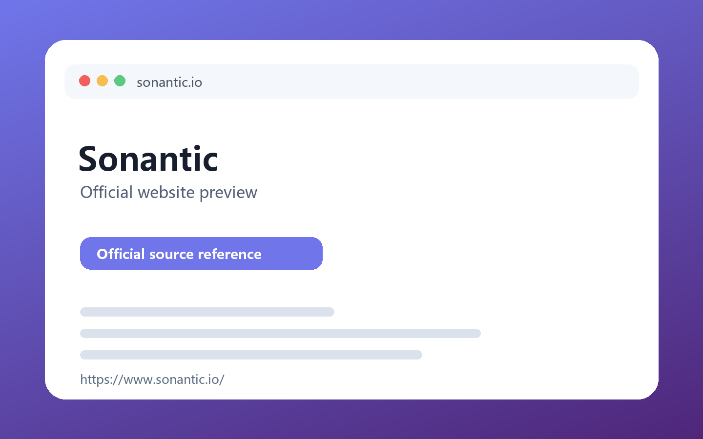 Sonantic 产品界面