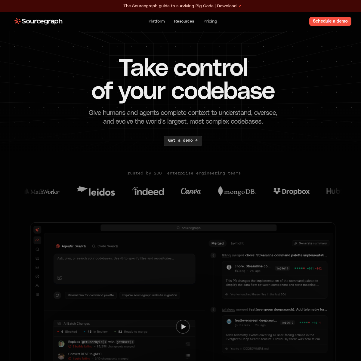 Sourcegraph Cody 产品界面