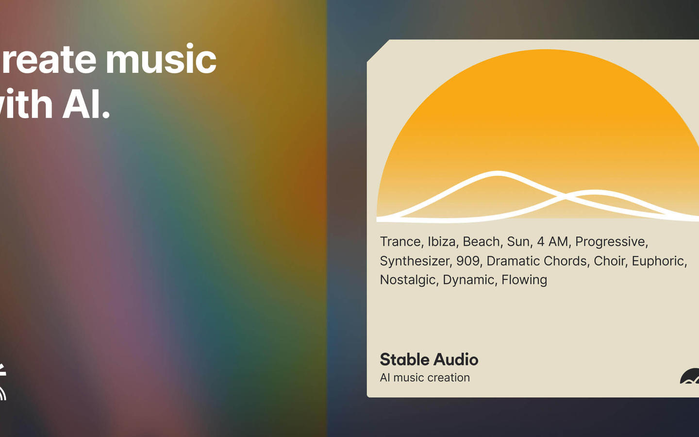 Stable Audio 产品界面