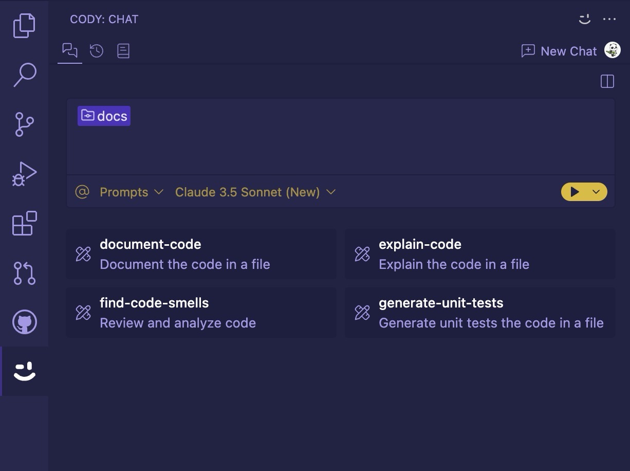Sourcegraph Cody 产品界面