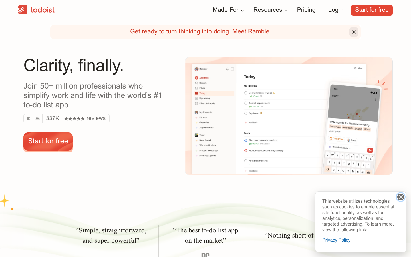 Todoist AI 产品界面