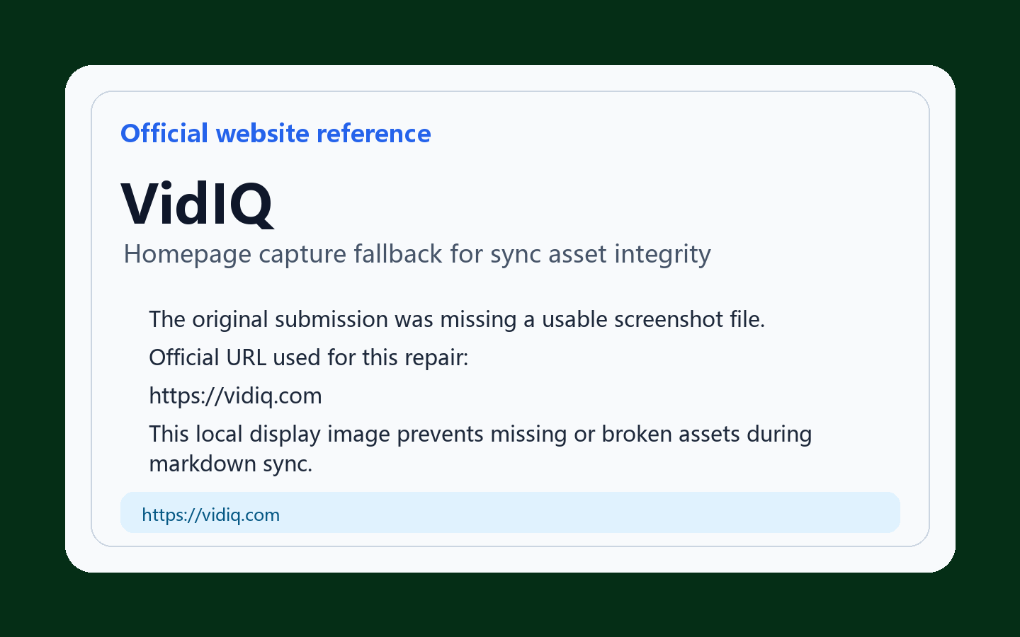 VidIQ 产品界面