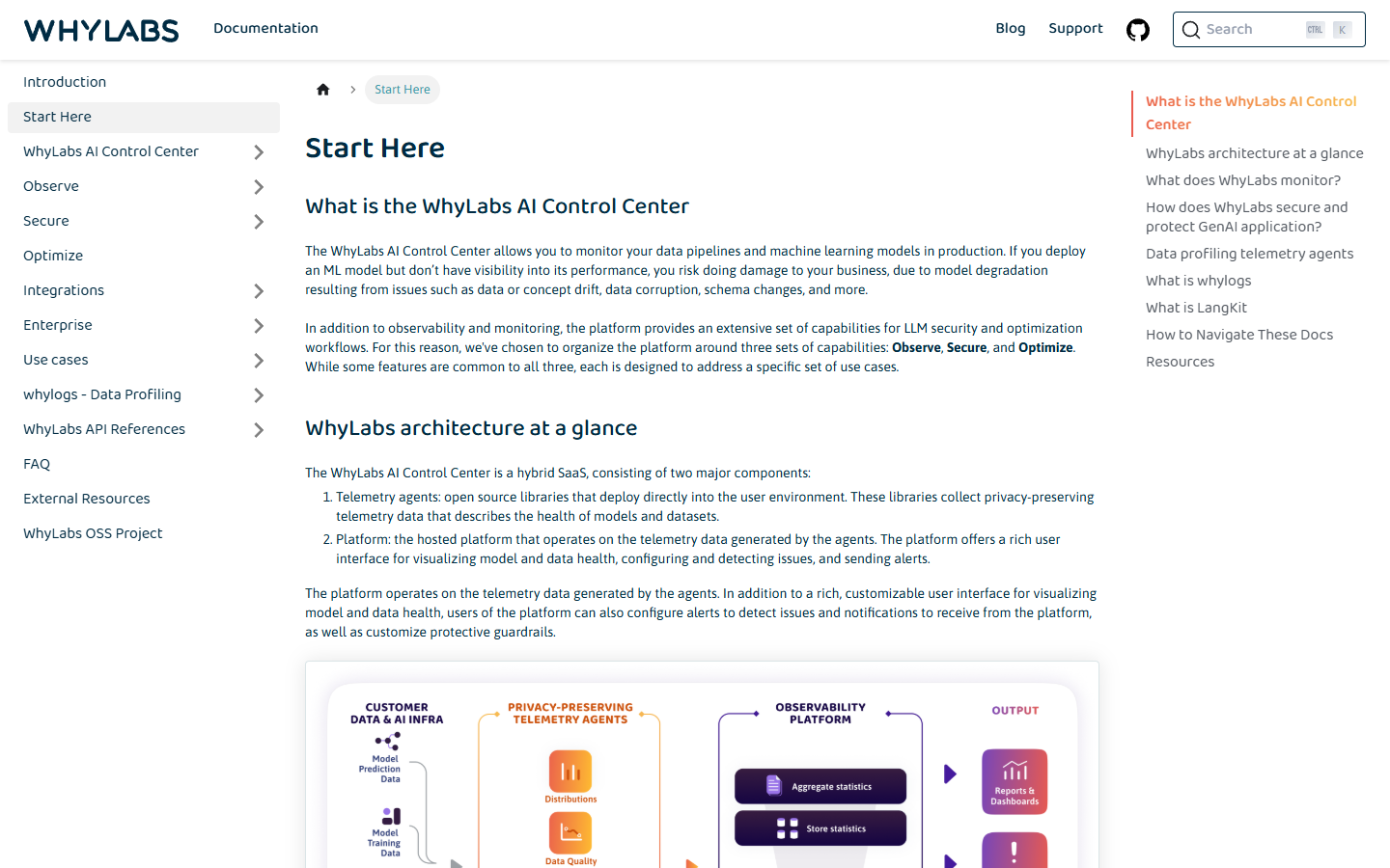 WhyLabs 产品界面