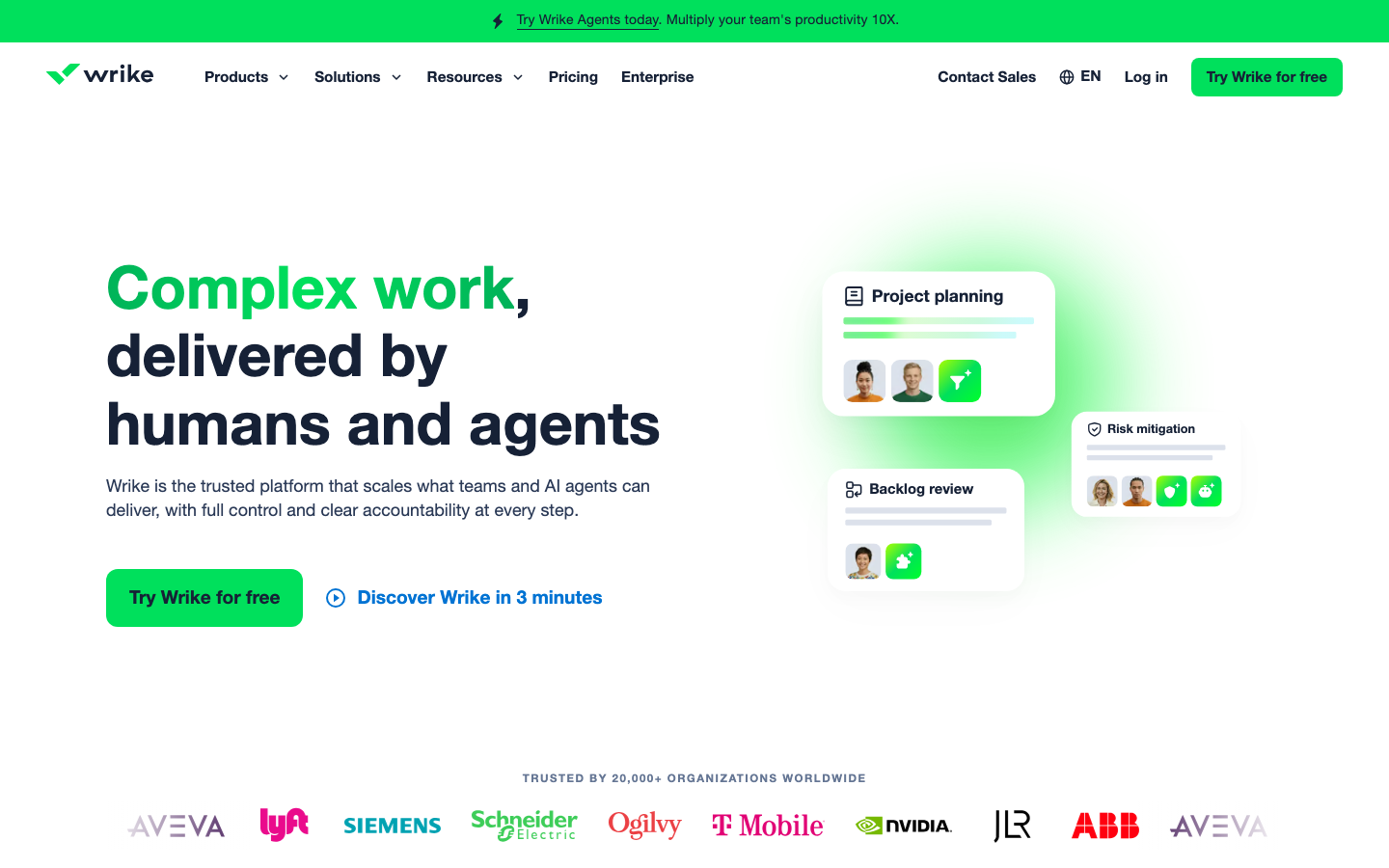 Wrike AI 产品界面